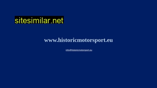 historicmotorsport.eu alternative sites
