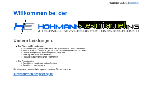 hohmann-engineering.eu alternative sites