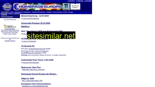 homepage-europa.eu alternative sites