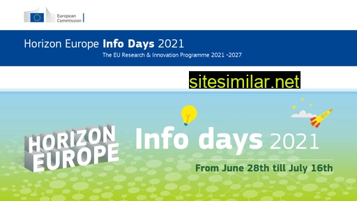 Horizon-europe-infodays2021 similar sites