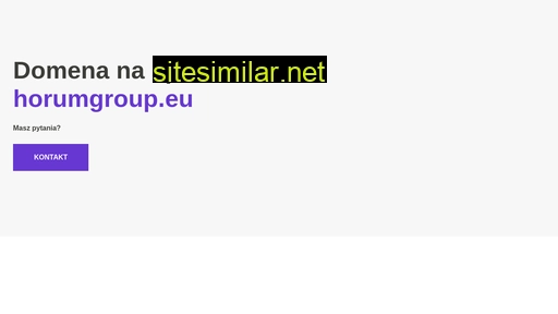 horumgroup.eu alternative sites