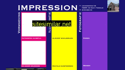 Impressionvormgeving similar sites