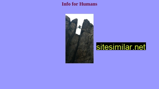 Infoforhumans similar sites