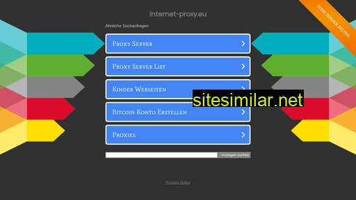 Internet-proxy similar sites