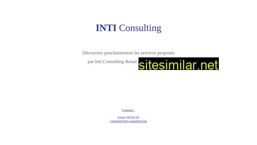 Inti-consulting similar sites