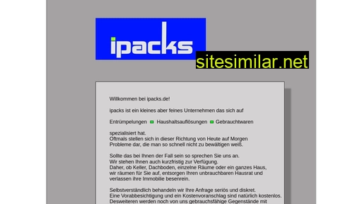 ipacks.eu alternative sites