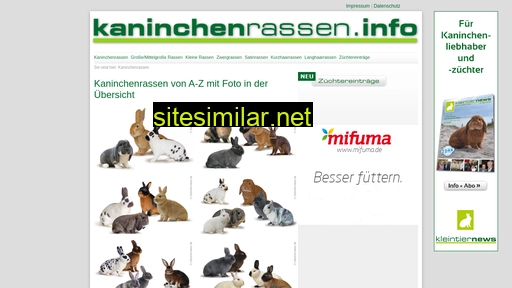Kaninchenrassen similar sites