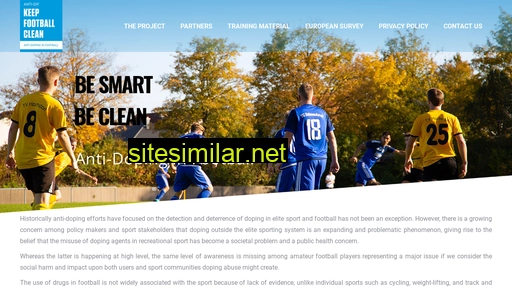 keepfootballclean.eu alternative sites