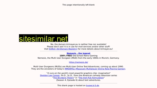 kirmayer.eu alternative sites