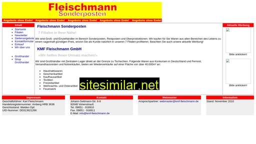 kmf-fleischmann.eu alternative sites