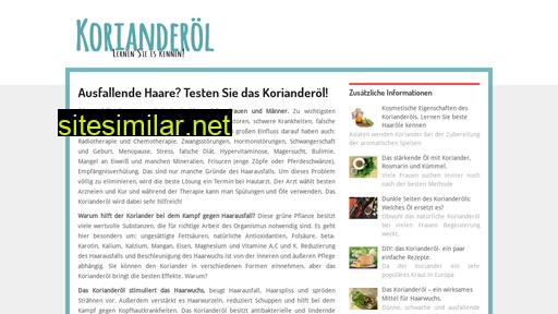 korianderoel.eu alternative sites