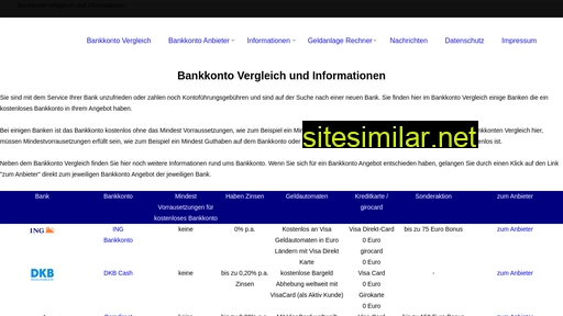 Kostenloses-bankkonto similar sites