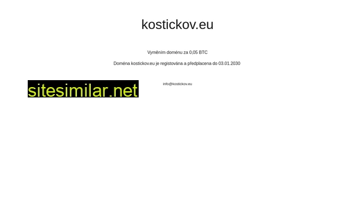 kostickov.eu alternative sites