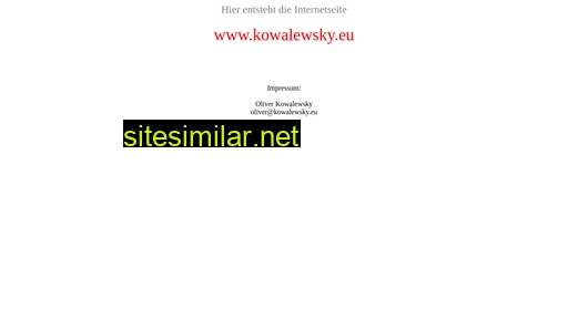 kowalewsky.eu alternative sites