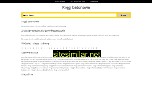 kregi-betonowe.eu alternative sites