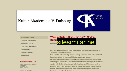 kultur-akademie.eu alternative sites