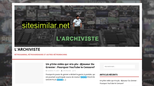 Larchiviste similar sites
