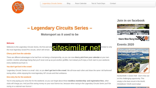 Legendary-circuits similar sites