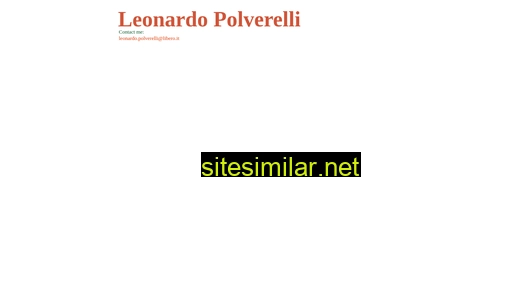leonardopolverelli.eu alternative sites