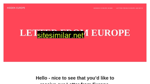 letter-from-europe.eu alternative sites
