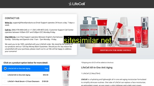 lifecellproducts.eu alternative sites
