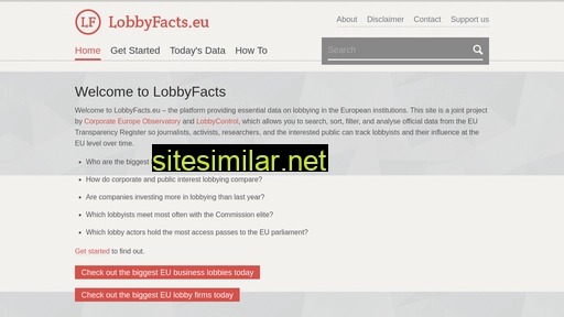 lobbyfacts.eu alternative sites