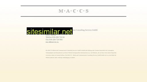 maccs.eu alternative sites