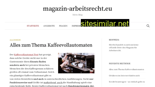 magazin-arbeitsrecht.eu alternative sites