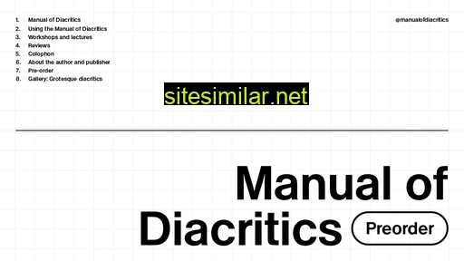 manualofdiacritics.eu alternative sites