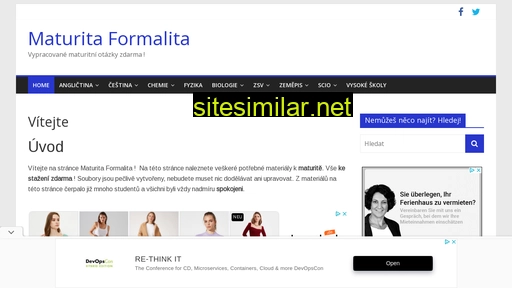 maturitaformalita.eu alternative sites