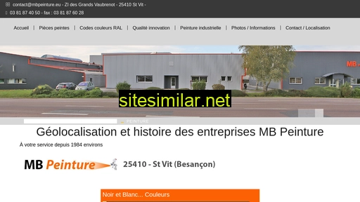 mbpeinture.eu alternative sites