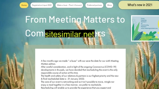 Meetingmatters similar sites