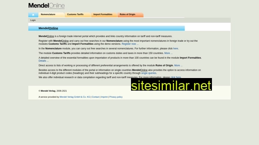 Mendel-online similar sites