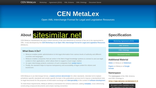 metalex.eu alternative sites