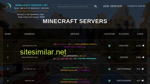 minecraft-servers-list.eu alternative sites