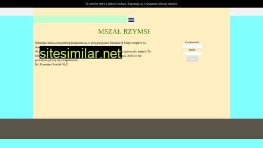 mszal.eu alternative sites