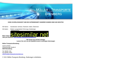 mueller-transporte-bremberg.eu alternative sites