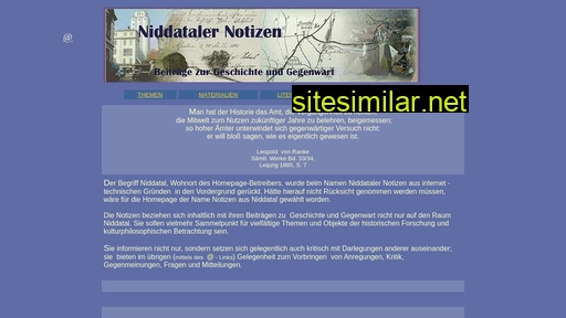 Niddataler-notizen similar sites