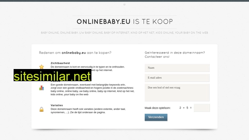 onlinebaby.eu alternative sites