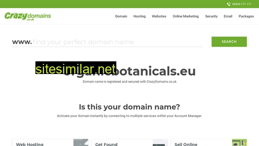 organicbotanicals.eu alternative sites
