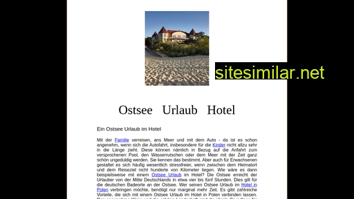 Ostsee-urlaub-hotel similar sites