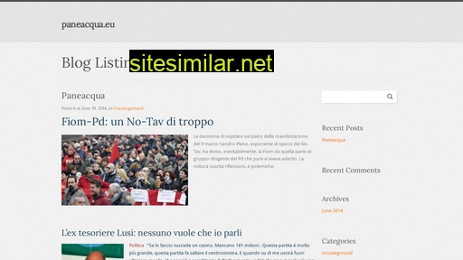paneacqua.eu alternative sites