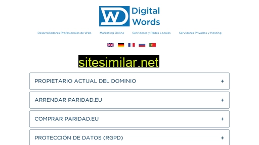 paridad.eu alternative sites