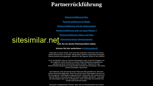 partnerrueckfuehrung.eu alternative sites