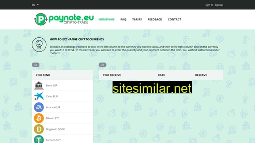 paynote.eu alternative sites