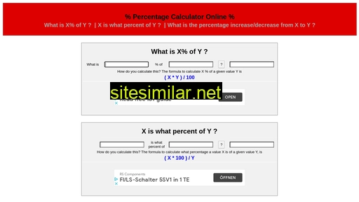 percentagecalculator.eu alternative sites