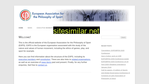 philosophyofsport.eu alternative sites