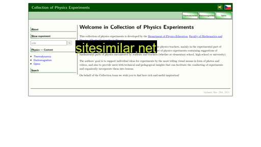 physicsexperiments.eu alternative sites