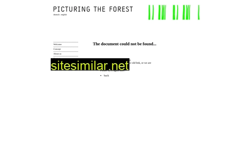 picturing-the-forest.eu alternative sites