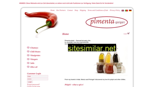 Pimenta-piripiri similar sites